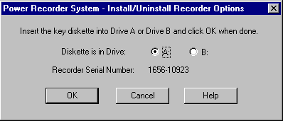 selecting the diskette