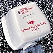 13A plug with surge protection